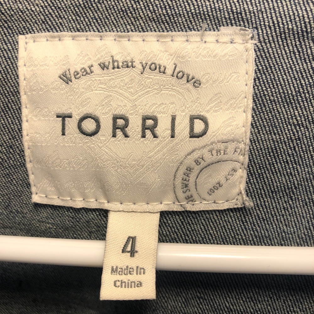 Torrid Blue Jean Jacket - Picture 7 of 8
